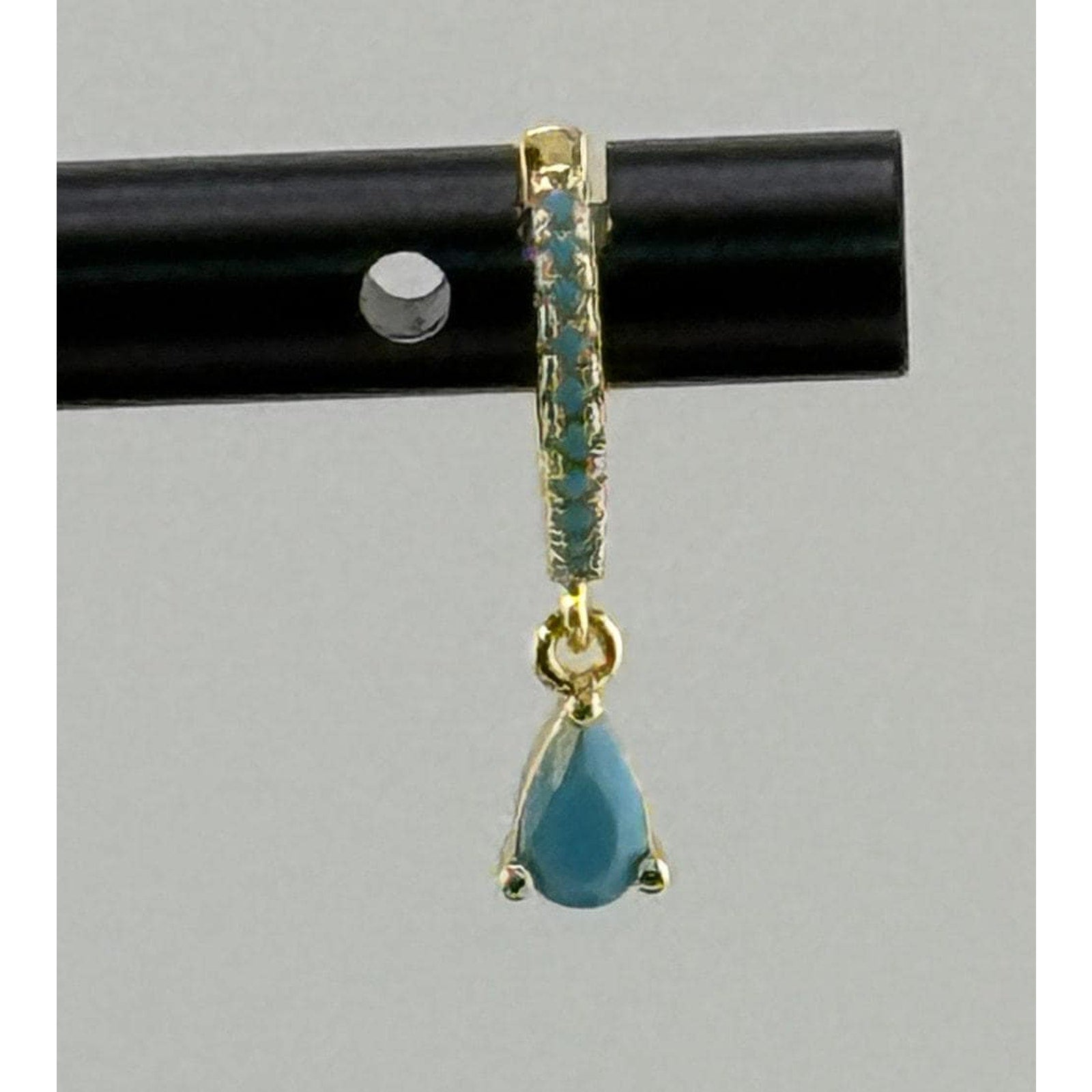 Namaste Handmade 'Annalisa' Drop Turquoise Earrings