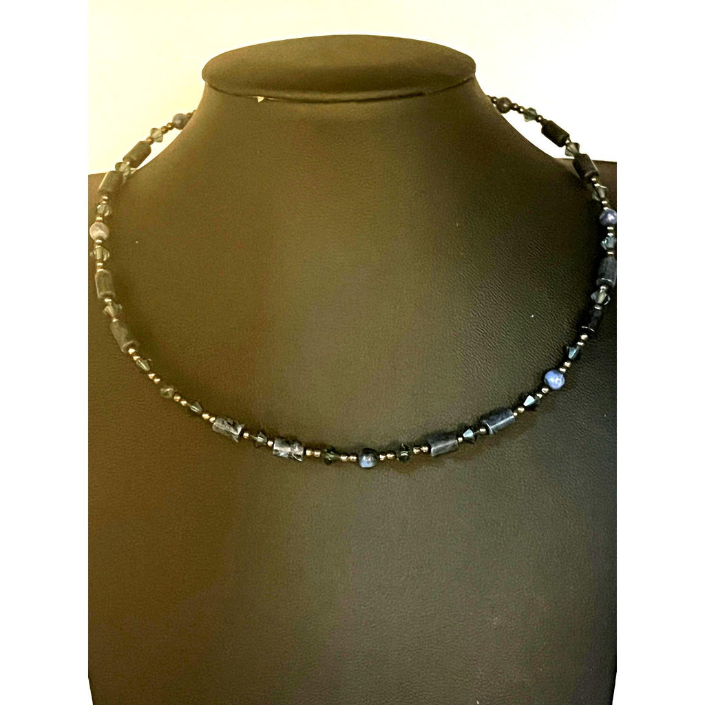 Silpada 'Montana Blue' crystal choker necklace