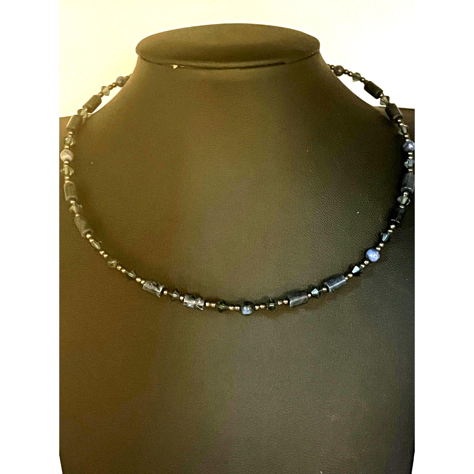 Silpada 'Montana Blue' crystal choker necklace
