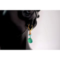 Rachel Reinhardt Turquoise and Green Onyx Cluster Earring
