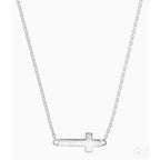 Silpada 'Simplex Cross' Horizontal Cross Necklace in Sterling Silver