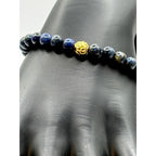 Portuguese 19.2KT Viana's Conta Beaded Lapis Lazuli Bracelet