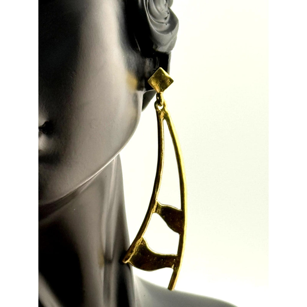 Karine Sultan 24K Gold Plated Elegant Dangle Earrings