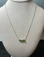 Canadian Jade and Silver 3 Piece Necklace - Sarasotabydesign