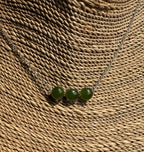Canadian Jade and Silver 3 Piece Necklace - Sarasotabydesign