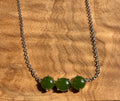 Canadian Jade and Silver 3 Piece Necklace - Sarasotabydesign