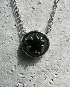 Canadian Jade and Silver Star Pendant - 2476 - Sarasotabydesign