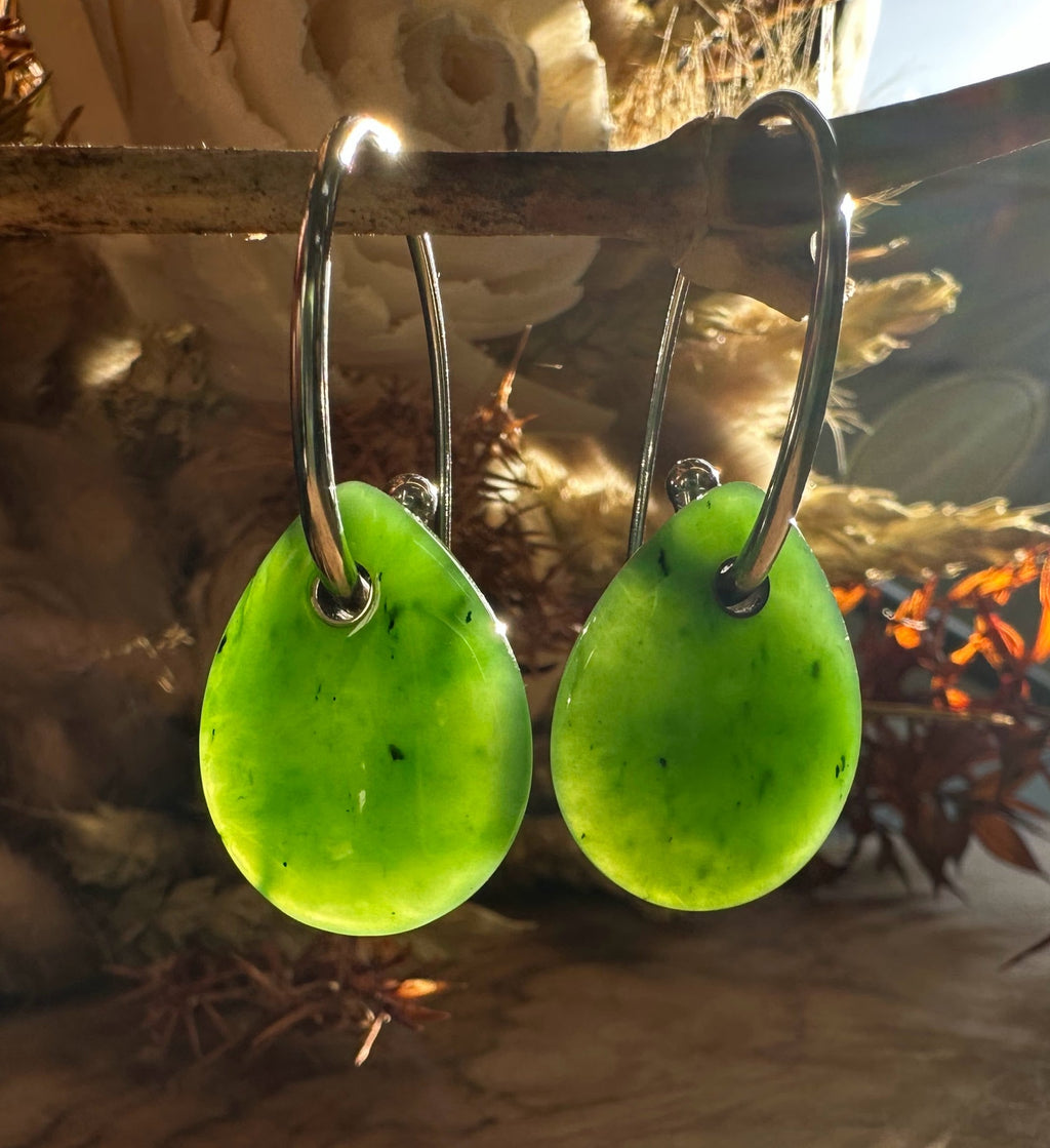 Canadian Jade Earrings, 1945 - Sarasotabydesign