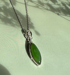 Canadian Jade Pendant with CZ 5564 - Sarasotabydesign