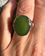 Canadian Jade Silver Ring - 9894 - Sarasotabydesign