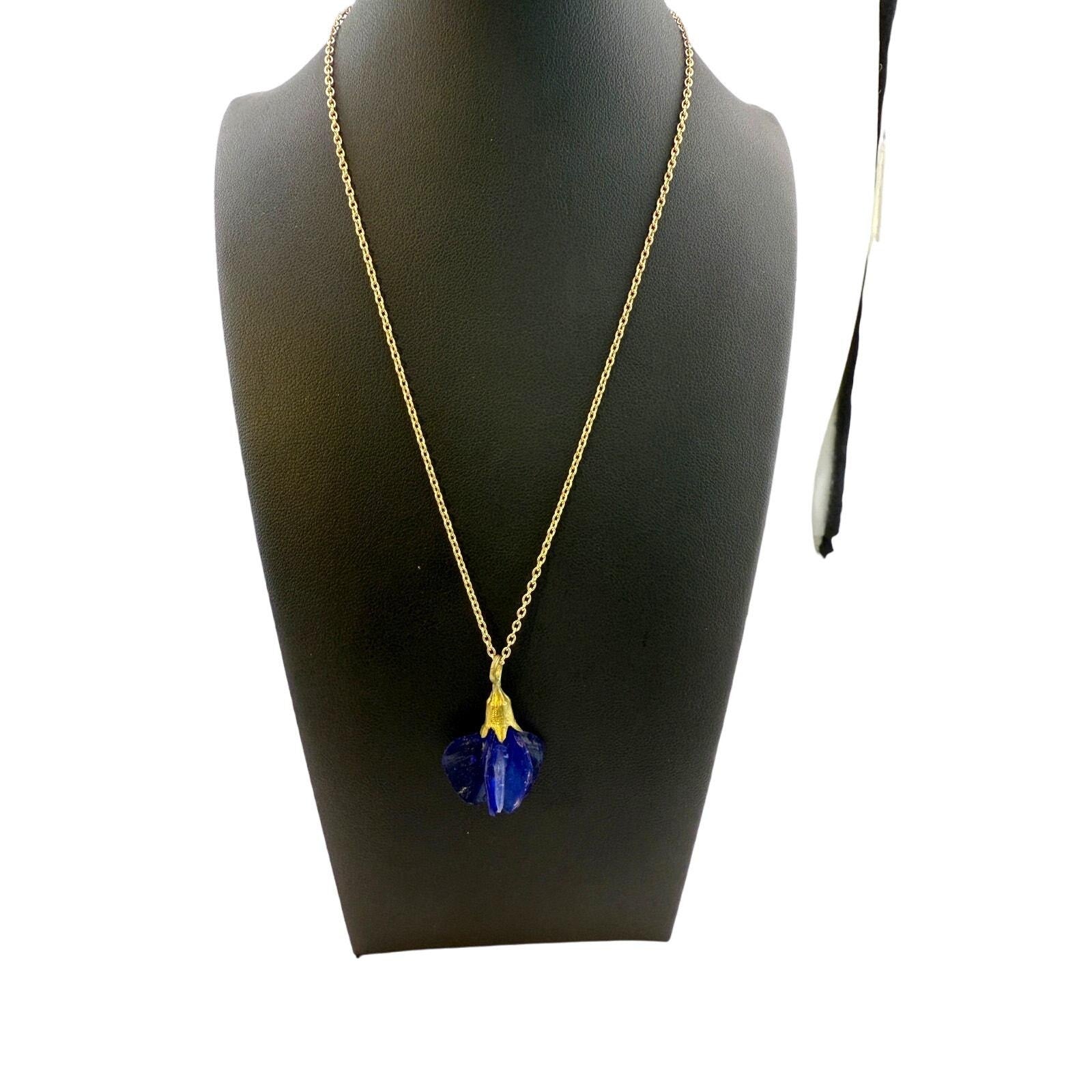 Michael Michaud False Indigo Pendant Necklace