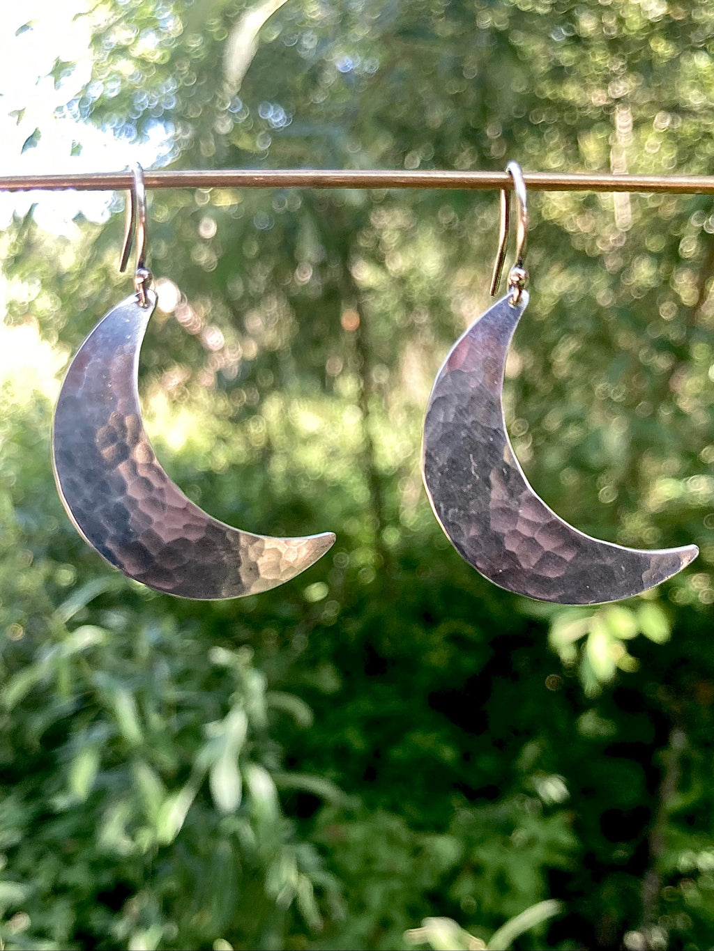 Alison Morse Crescent Moon Earrings in Sterling Silver | Moon Phase Earrings