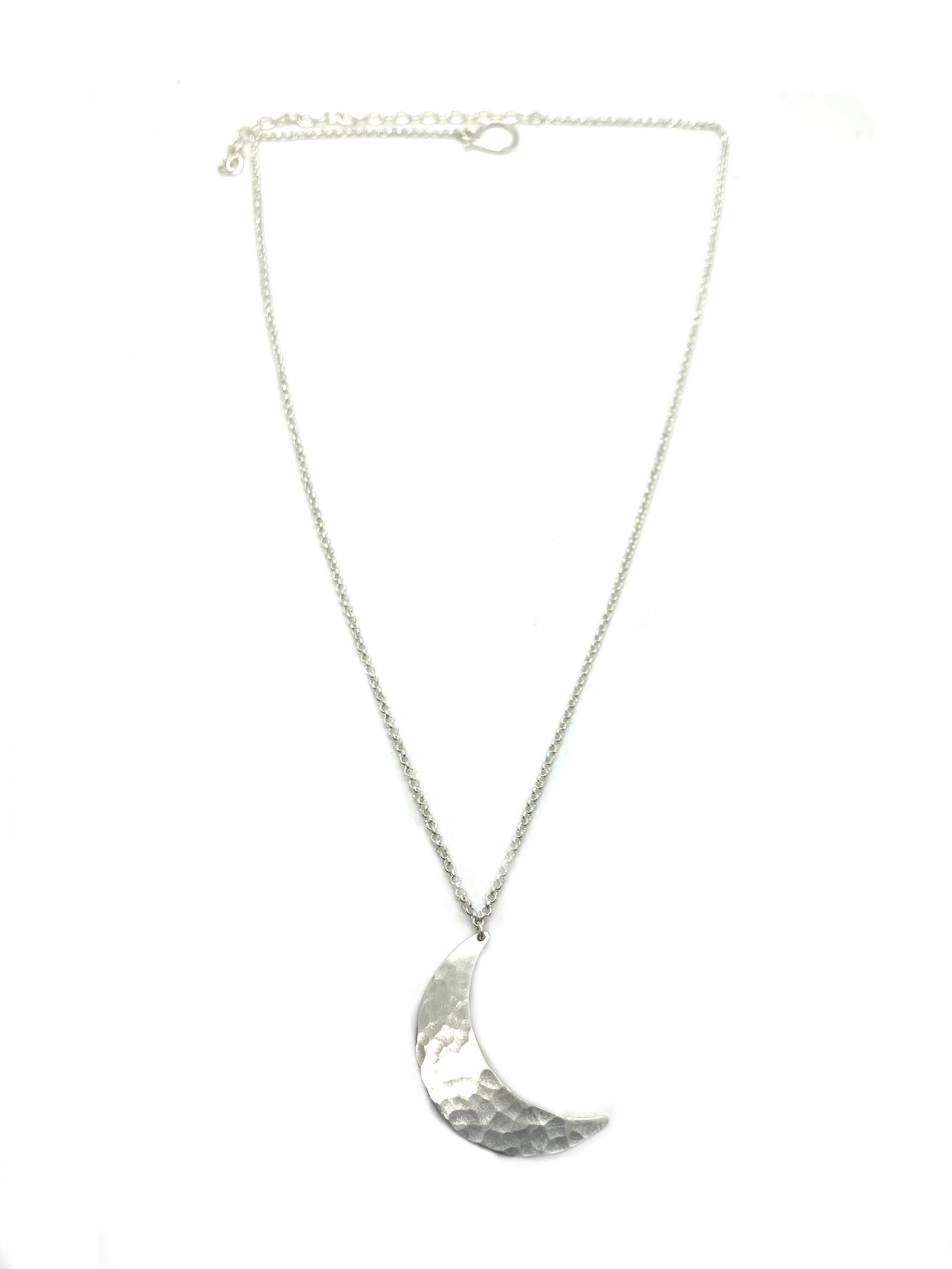 Alison Morse Crescent Moon Necklace in Sterling Silver | Moon Phase Necklace