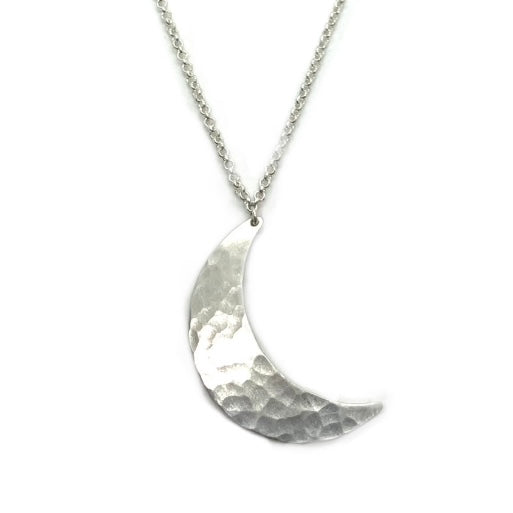 Alison Morse Crescent Moon Necklace in Sterling Silver | Moon Phase Necklace