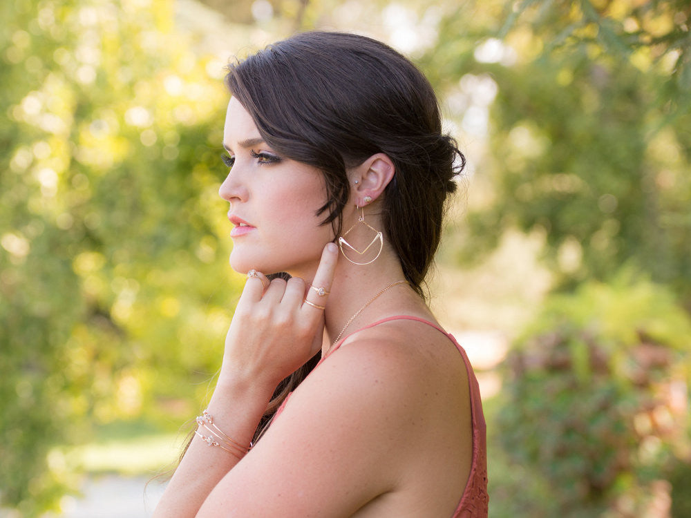 Saressa Designs Tulip Hoops - ( As Seen on Fuller House )