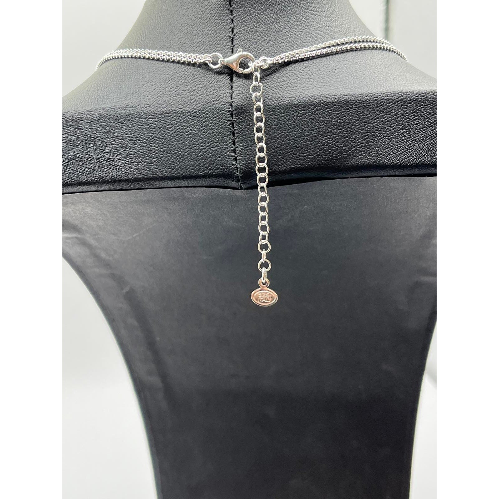 Silpada 925 Sterling Double Duty Necklace, Cubic Zirconia, Pearl & Silver