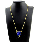 Michael Michaud Wild Violet Single Flower Pendant Necklace