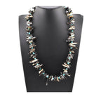 Mary W Roanhorse, Navajo Black Lip Oyster Shell, Beaded Necklace