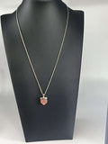 Silpada Sterling Silver Gold Plated Gemstone Pendant Necklace