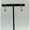 Namaste Handmade 'Annalisa' Drop Turquoise Earrings