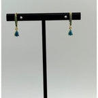 Namaste Handmade 'Annalisa' Drop Turquoise Earrings