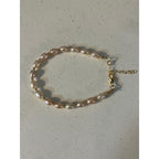 Pink Freshwater Pearl 14k Gold Filled Beaded Bracelet