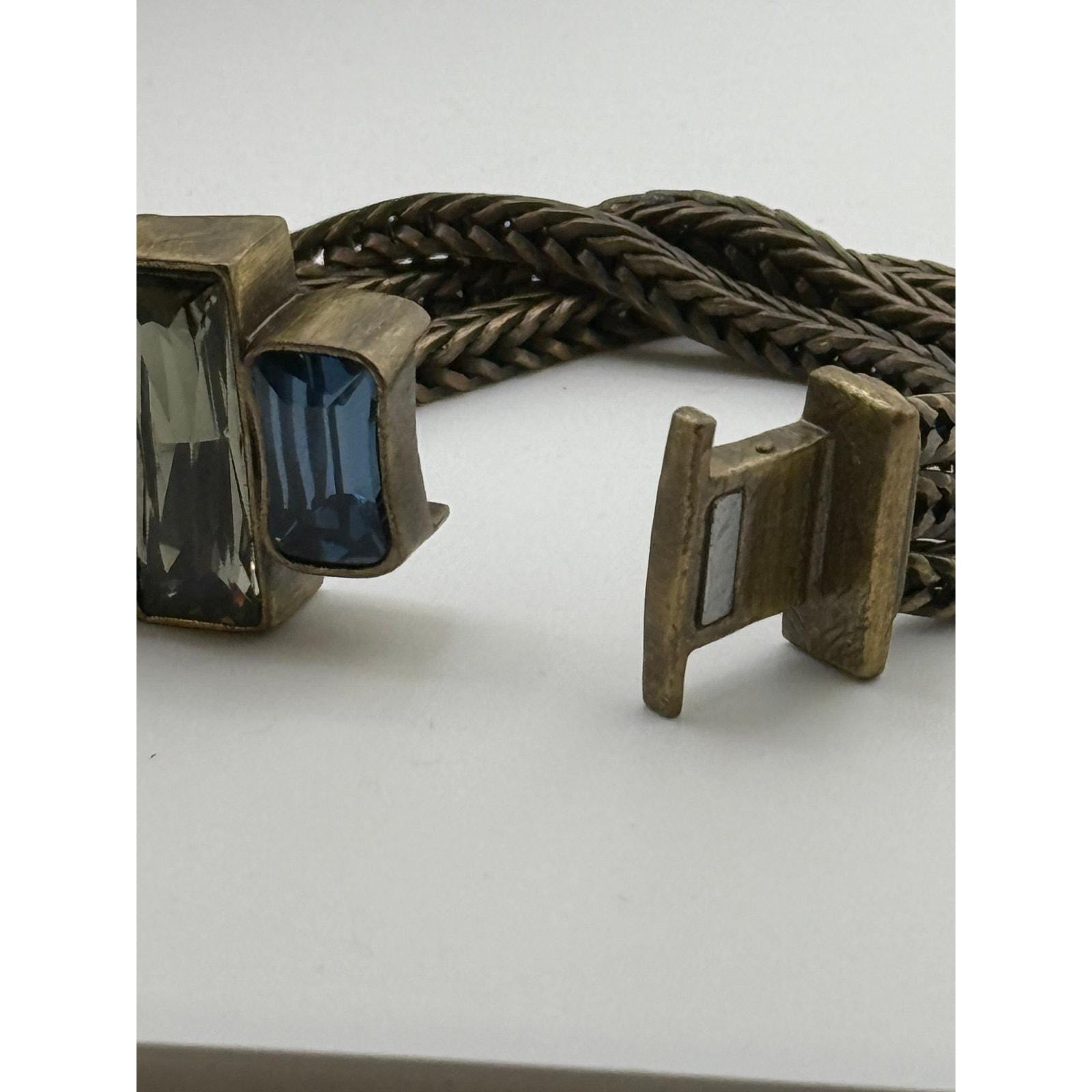 Silpada KR Brass & Swarovski Crystal Multi-Color Bracelet