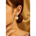 Jane Diaz Sterling Silver Tiny Half Moon / Full Moon Stud Earrings