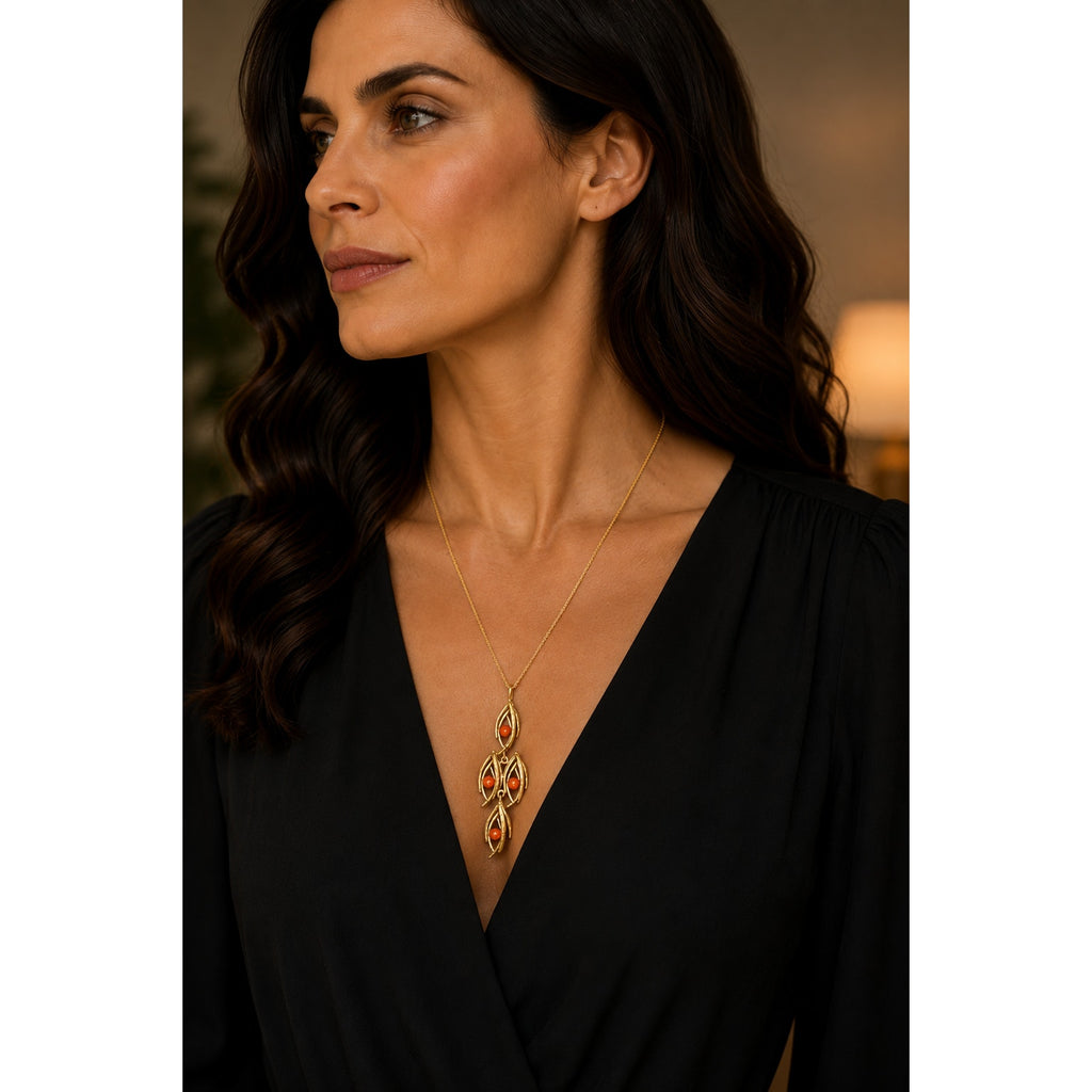 Michael Michaud Asparagus Vine 16" Adj. Pendant