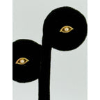 Namaste Handmade 18k Gold Plated Pearl 'Evil Eye 2.0' Stud Earrings
