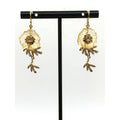 Michael Michaud Mum Dangle Wire Earrings