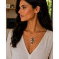 Michael Michaud Blue Violet Triple Long Pendant