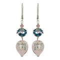 NoMonet Fairyland Sweet Nectar Earrings Lavender and Blue