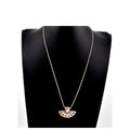 Vintage 925 Sterling Silver Taxco Mexico Abalone Fan Pendant 20" Necklace