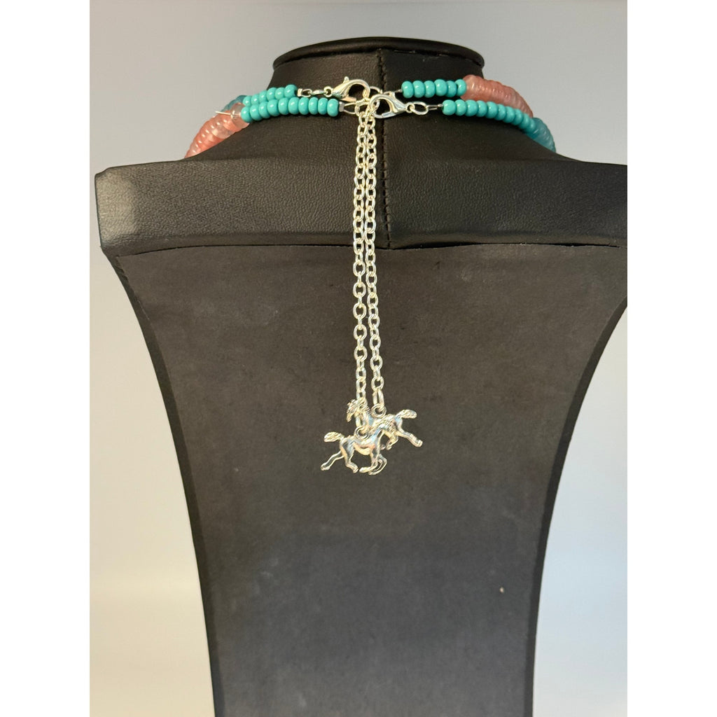 Navajo Mary W Roanhorse 'Painted Desert' Necklace Set