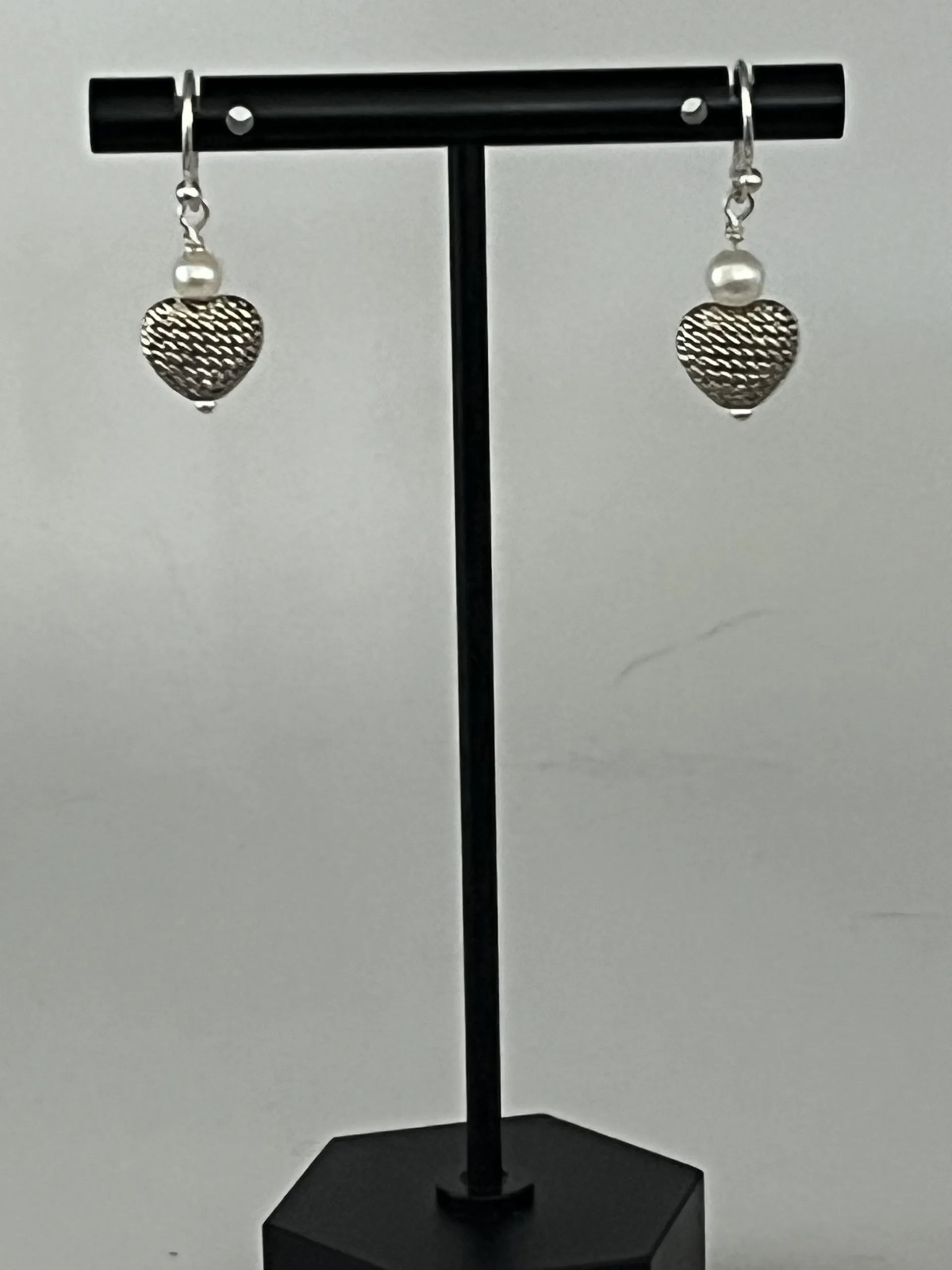 Nadine Leo Mississippi River Pearl Co Sterling Silver Pearl Earrings