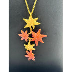 Michael Vincent Michaud 18K Gold Plated Japanese Maple Pendant Necklace