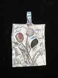 Signed Nadine Leo Mississippi River Pearl Co Sterling Silver Pendant