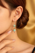 Silpada 'Epiphany' Silver Brass Mixed Stones Drop Earrings