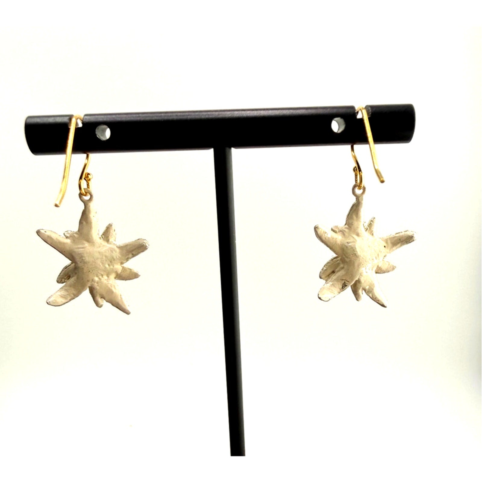Michael Michaud Edelwiss Dangle Wire Earrings