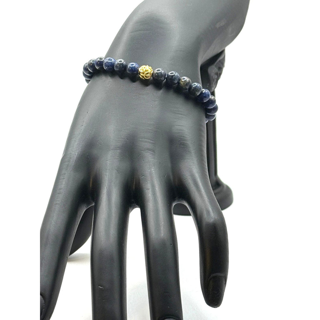 Portuguese 19.2KT Viana's Conta Beaded Lapis Lazuli Bracelet