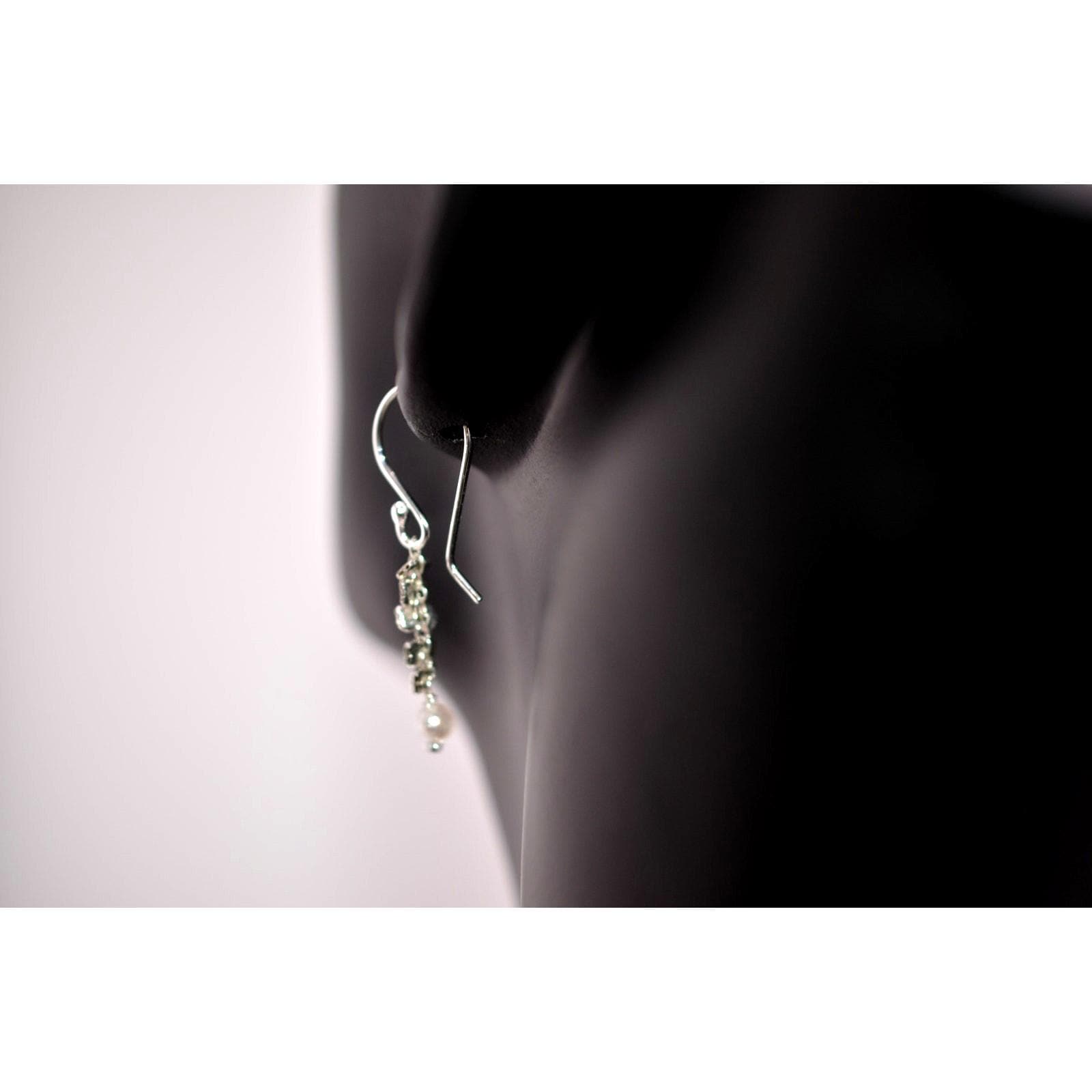 Catherine Weitzman Sterling Silver Keishi Pearl Dangle Earrings