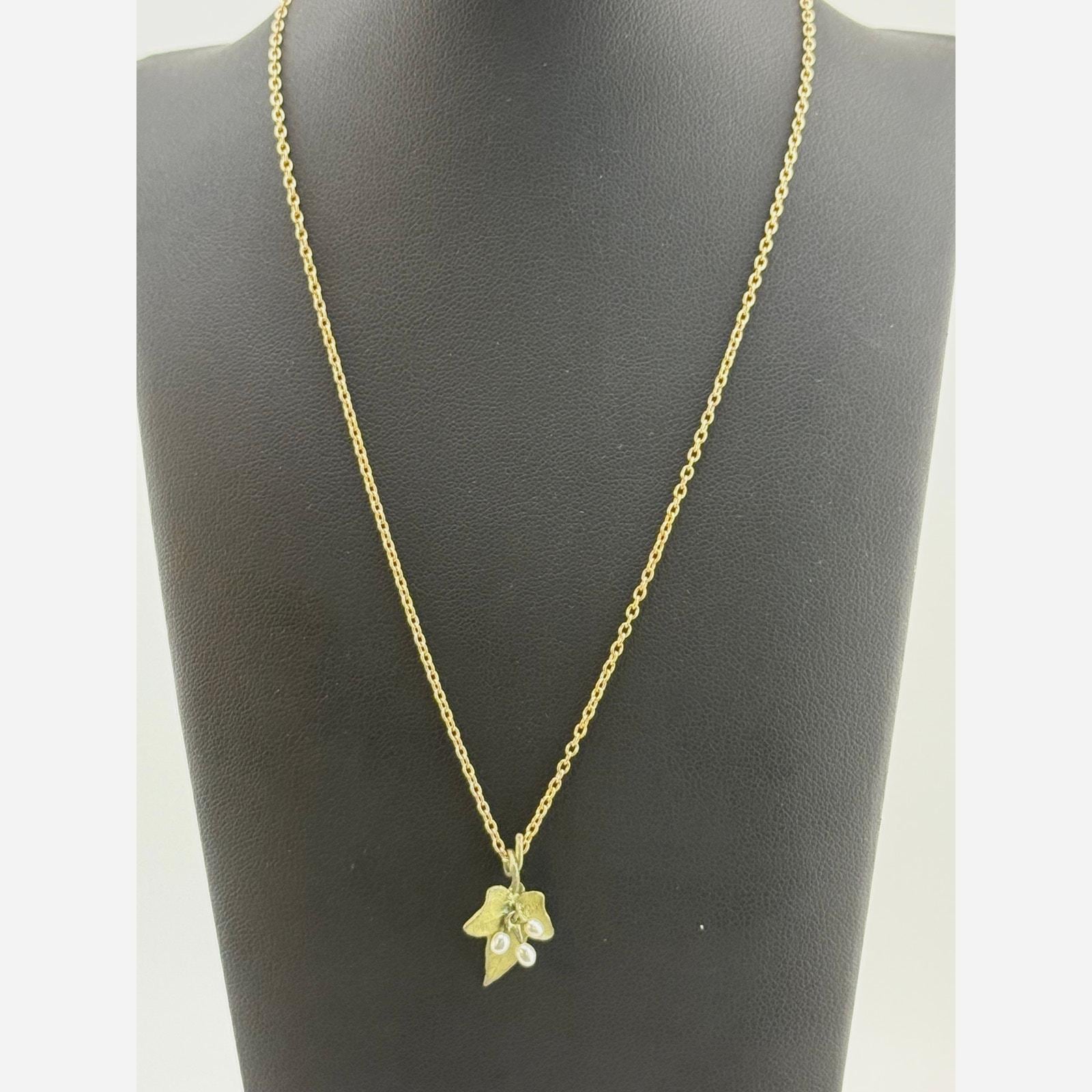 Michael Michaud Ivy Pearl Pendant Necklace