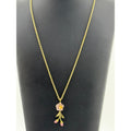 Michael Michaud Peach Blossom Dainty Drop Pendant Necklace