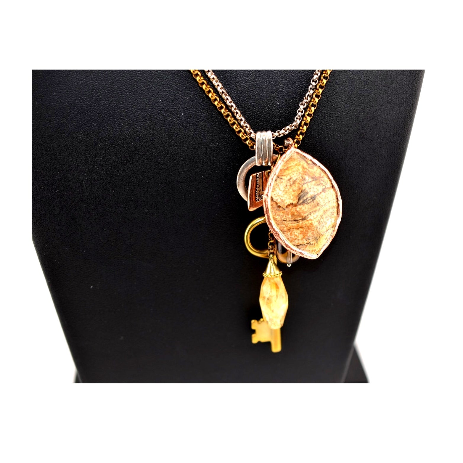 Silpada 925 Sterling Silver 'Hold the Key' Charm Pendant Necklace