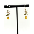 Michael Michaud Dainty Orange Blossom Wire Earrings