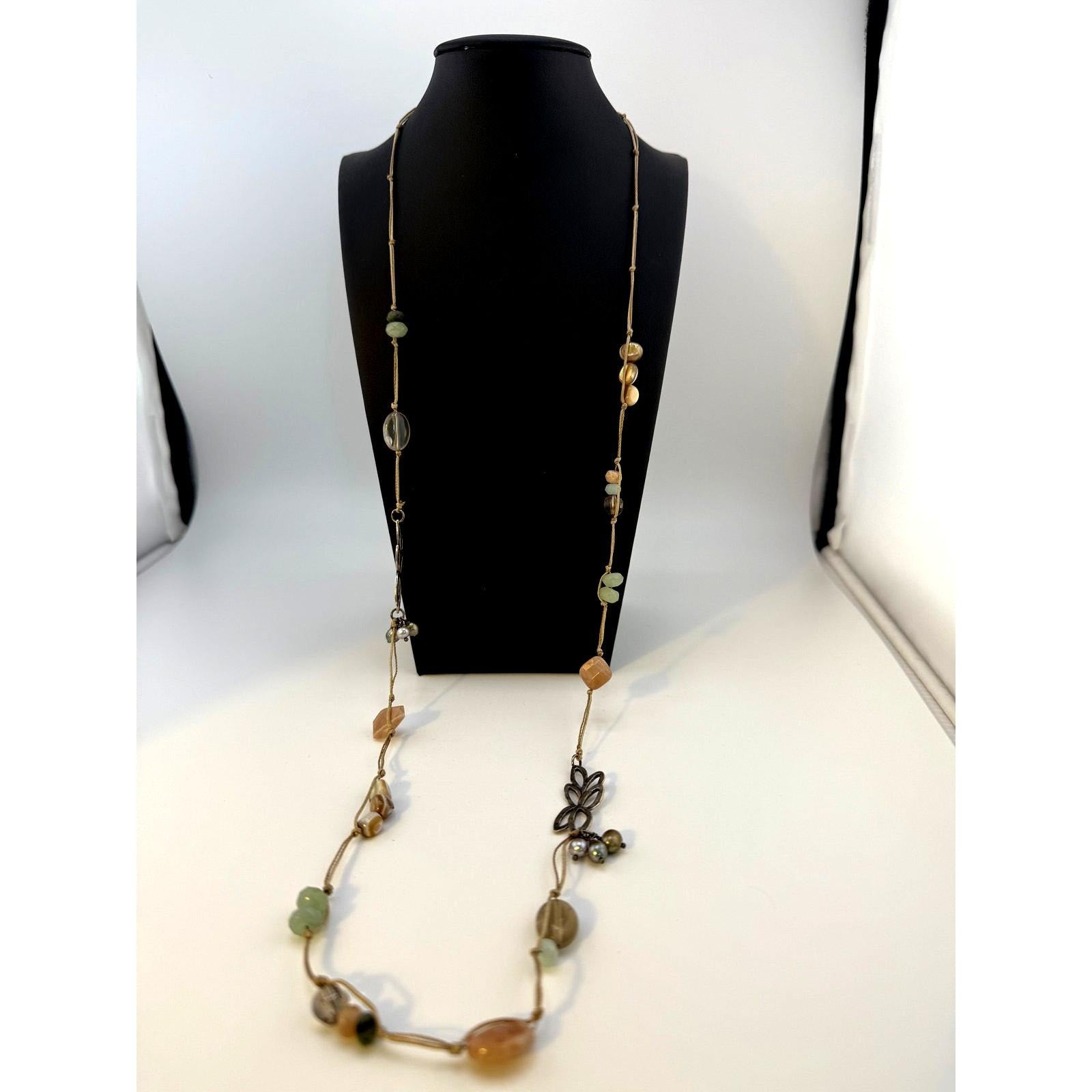 Silpada 'Petal Moonstone' Sterling Silver Necklace