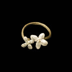 Michael Michaud White Hydrangea Adj. Ring