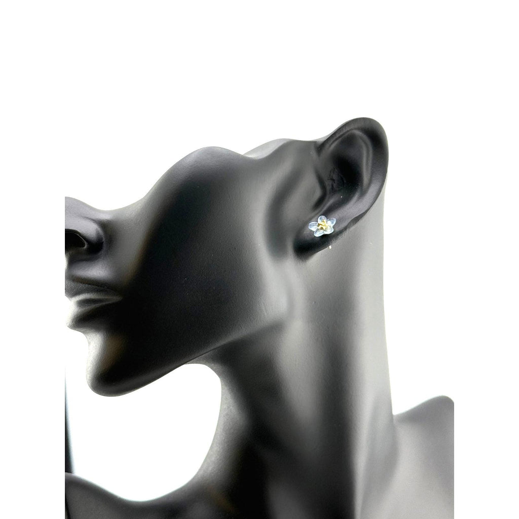 Michael Michaud Forget Me Not  Single Flower Post Earrings