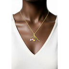 Michael Michaud Multi Color Lily of the Valley Pendant Necklace